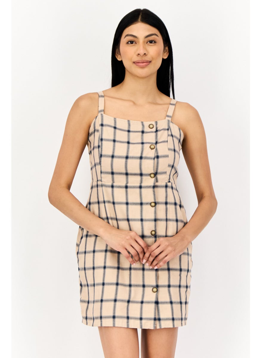 ONLY Women Checkered Mini Dress, Multicolor  - Image 1