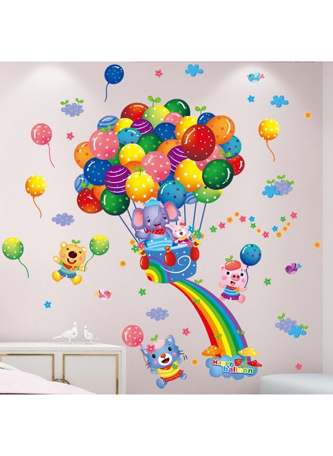 SuperDuo - Animal Wall Sticker Cartoon Baby Children Diy Art Decal Selfadhesive Wallpaper Mural Decorate For Living Room Tv Sofa Background Bedroom Kids Room Nursery - Image 1