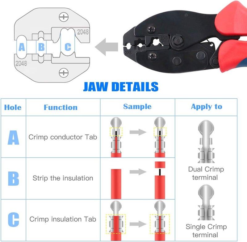 Glarks مجموعة أدوات ضغط أسلاك شمعات الإشعال من غلاركس 25 قطعة - Image 5