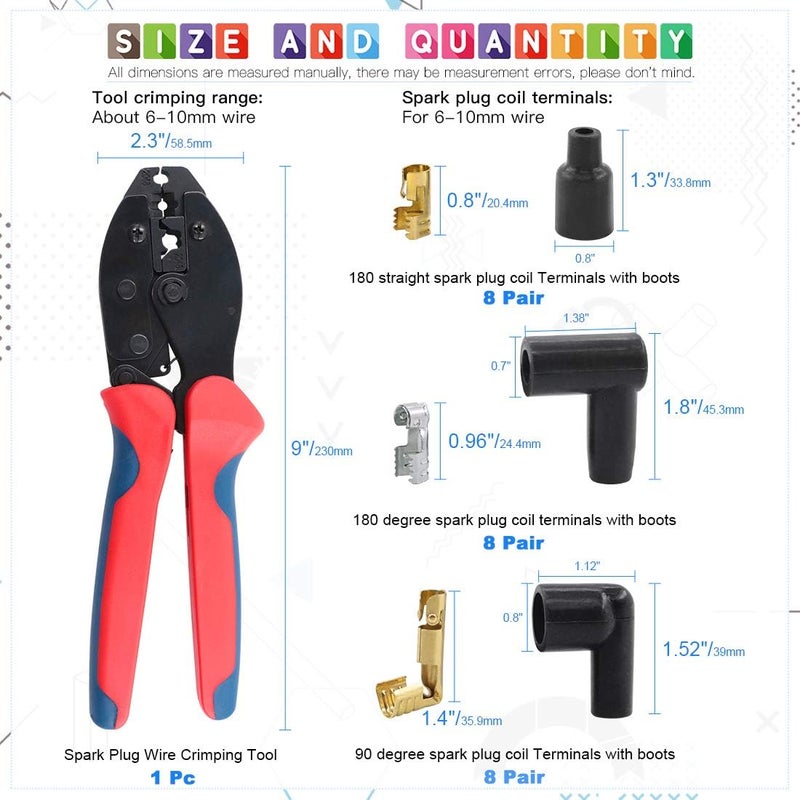 Glarks مجموعة أدوات ضغط أسلاك شمعات الإشعال من غلاركس 25 قطعة - Image 2