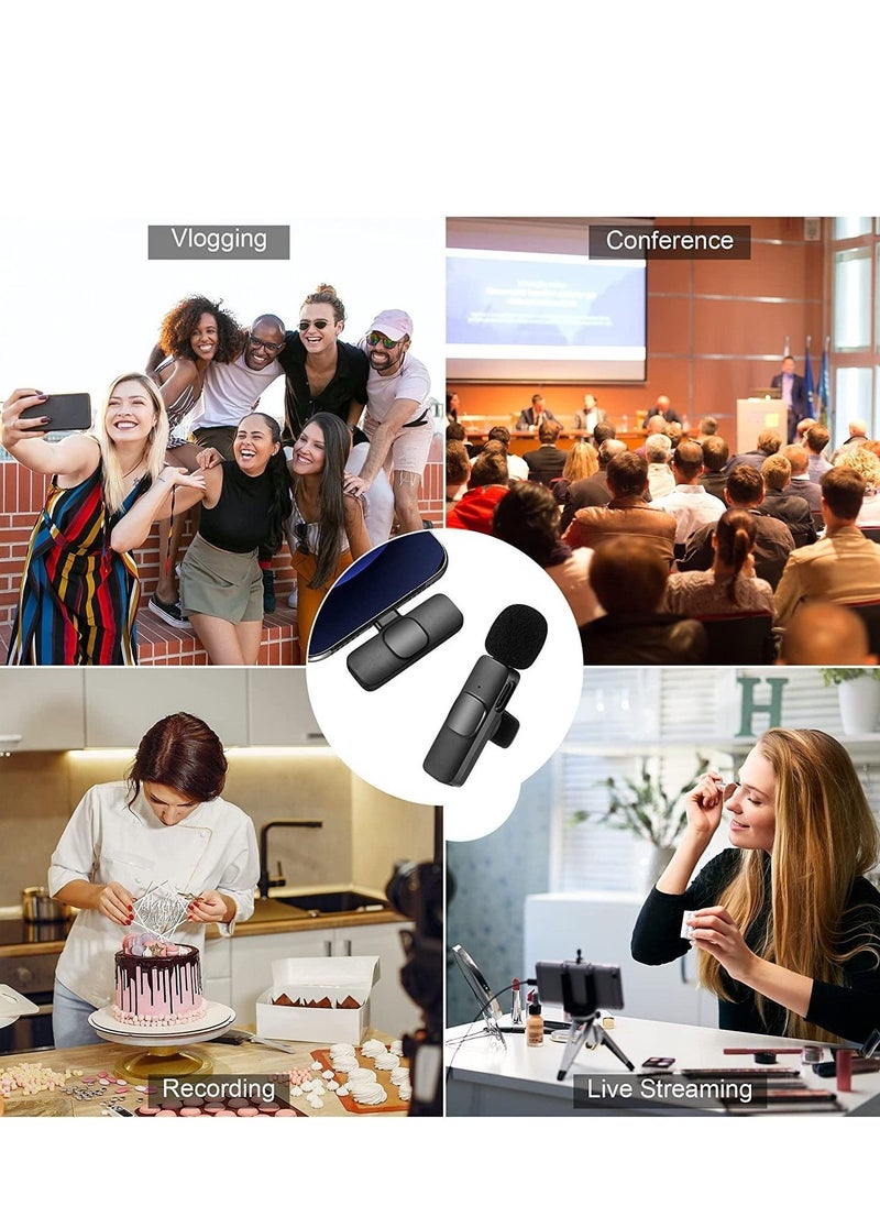 Wireless Lavalier Microphone for Type-C Phone, Plug-Play Wireless Mic with 2 Microphone for USB-C Android Phone Video Recording, Interview, Vlog, Auto Sync and Noise Reduction - Image 5