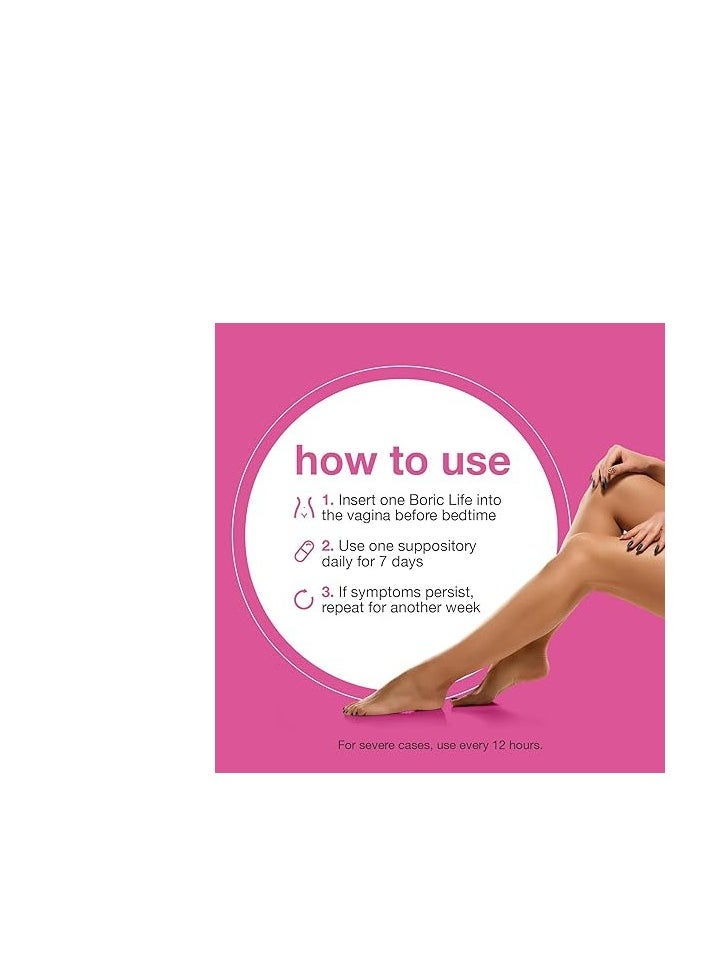 NutraBlast - Nutrablast Boric Acid Suppositories 100% Pure Boric Acid 600 Mg 30 Count For Women’s Personal Wellness Support - Image 1