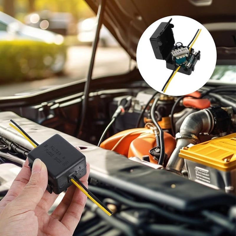 2Pcs Car Audio Power Filter Noise Isolator Reduces Interference Enhances Sound Performance Easy Installation - Image 5