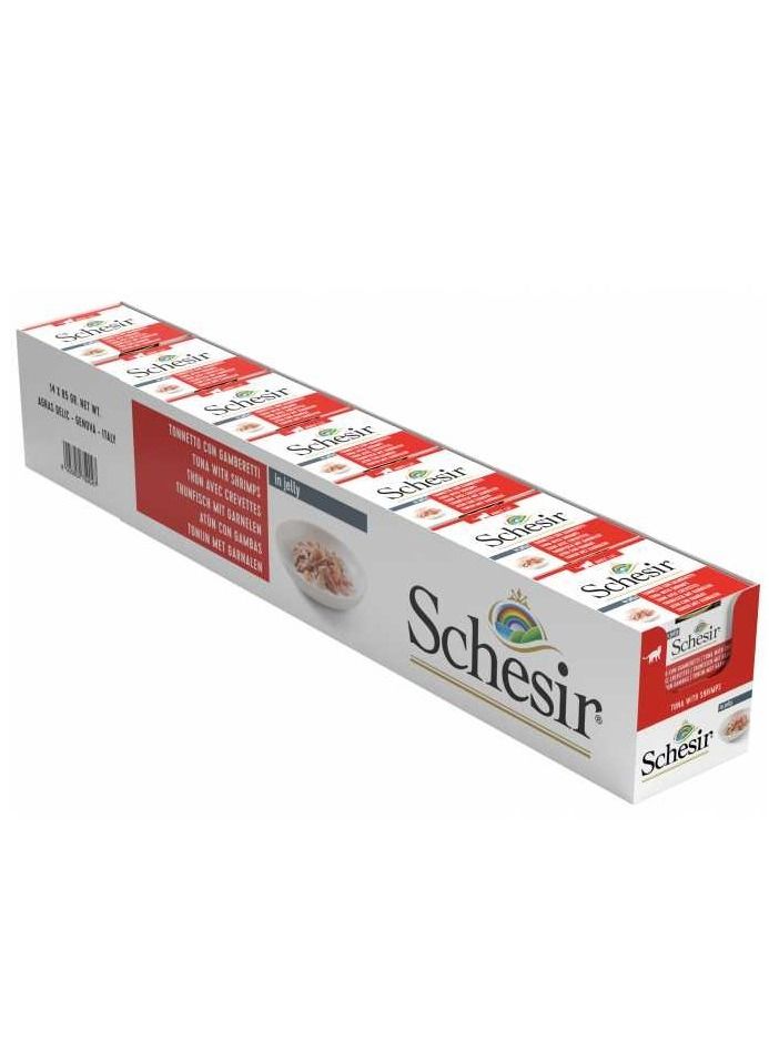 شيسر طعام رطب للقطط البالغة بنكهة التونة مع الروبيان - Image 2