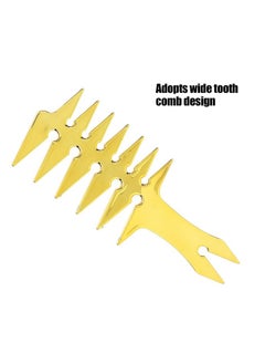 Qinlorgo Men'S Comb Double Sided Wide Tooth Comb Stable Durable For Unique Hair Style For Hair Styling(Gold)  - Image 2