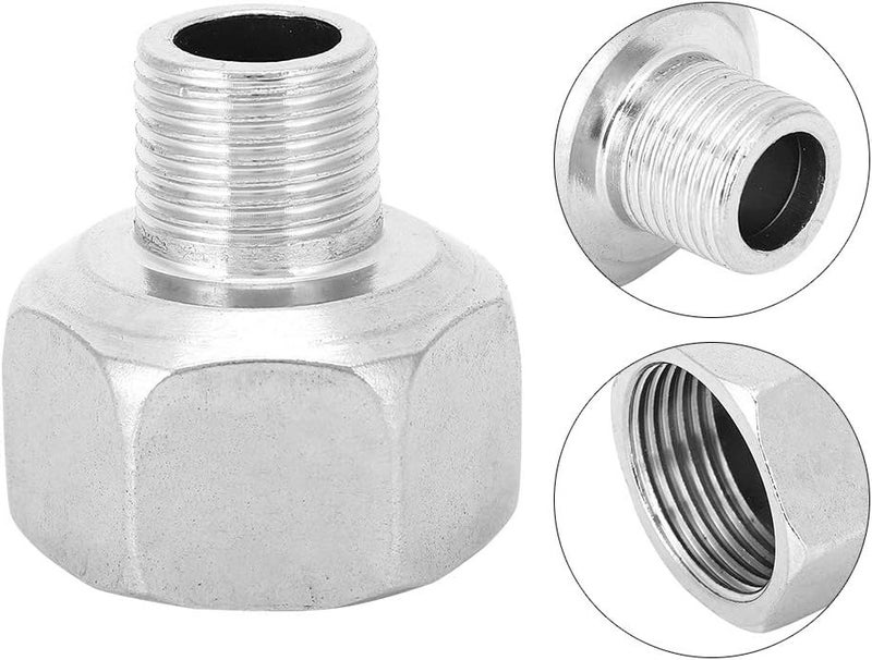 Hex Head Reducer Pipe Connector Fitting, Stainless Steel, Male Thread G1 / 2in Female Thread G1in - Durable Construction, Ideal for Plumbing and Gas Use - Image 3