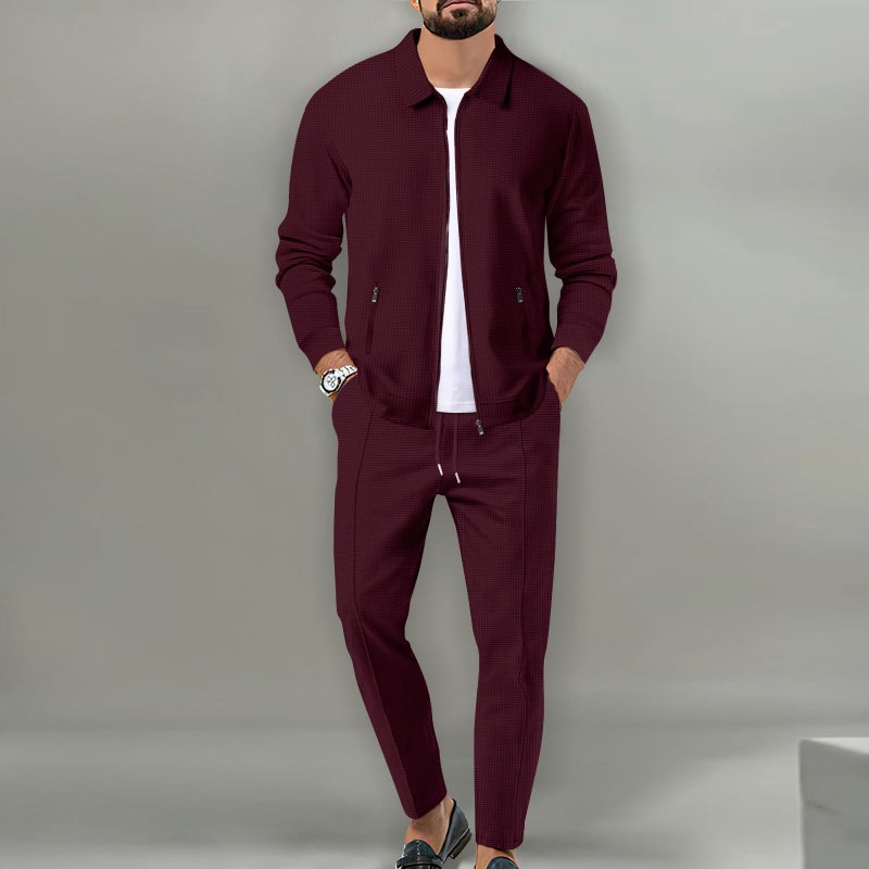 MUSE Men's Casual Zip-Up Cardigan Jacket with Collar - Lightweight Knit Outerwear for Spring and Autumn - Image 5