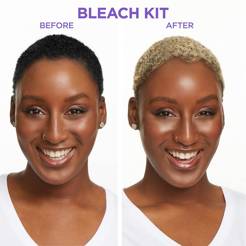 SOFT SHEEN مجموعة تبييض الشعر داكن ولطيف® من سوفت شين-كارسون إنتر بيوتي مع مسحوق ومطور ومُلون للشعر الأشقر - Image 3