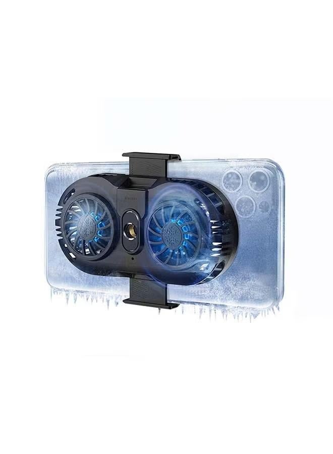 XiuWoo Phone Cooler, Cellphone Radiator with Dual Semi-Conductor Cooling Chip, Mobile Phones with a Width of 6 to 8 cm for Tiktok Live Streaming, Outdoor Vlog, Mobile Gaming  - Image 1