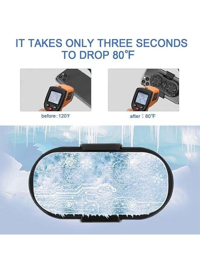 XiuWoo Phone Cooler, Cellphone Radiator with Dual Semi-Conductor Cooling Chip, Mobile Phones with a Width of 6 to 8 cm for Tiktok Live Streaming, Outdoor Vlog, Mobile Gaming  - Image 5