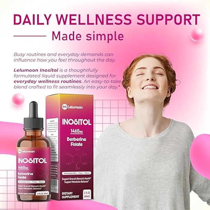 Ultra Inositol 1490 mg with Berberine, DIM, Ashwagandha & Vitex – Supports Women’s Health & Metabolic Balance – 2.0 fl oz (60 ml) - Image 2