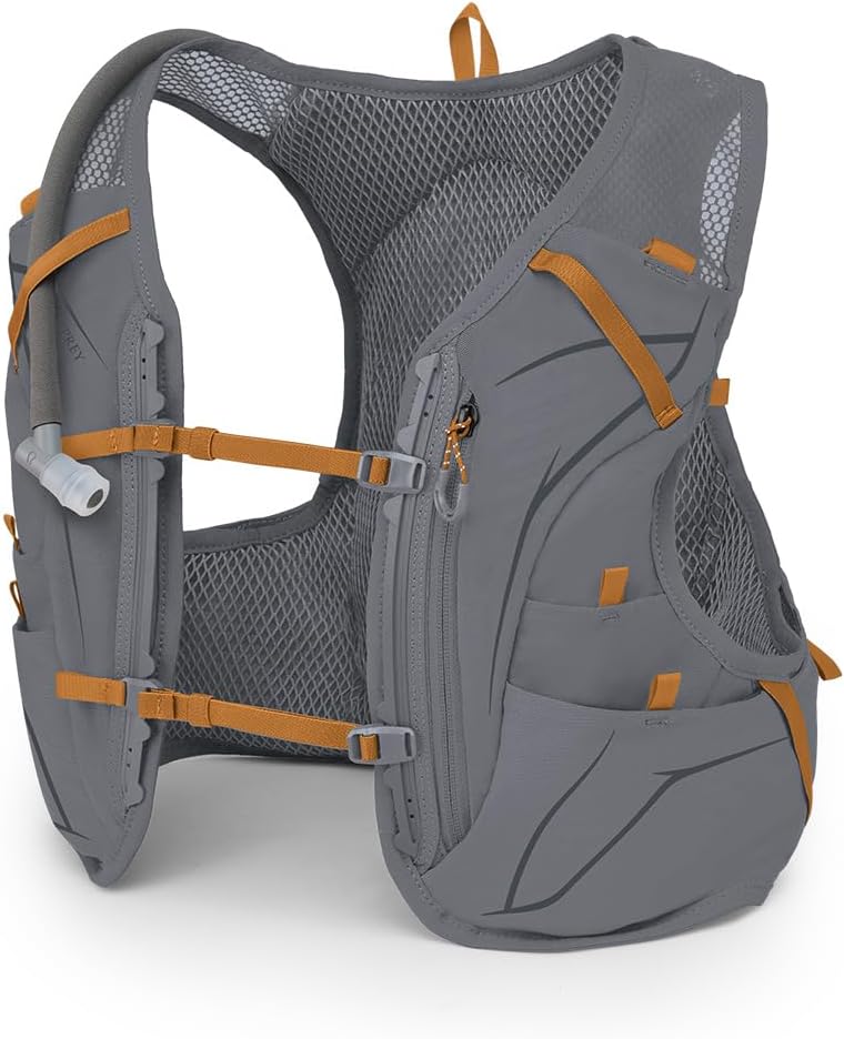 Osprey Duro 6 Hydration Vest with Reservoir in Phantom Grey/Toffee Orange - Image 1