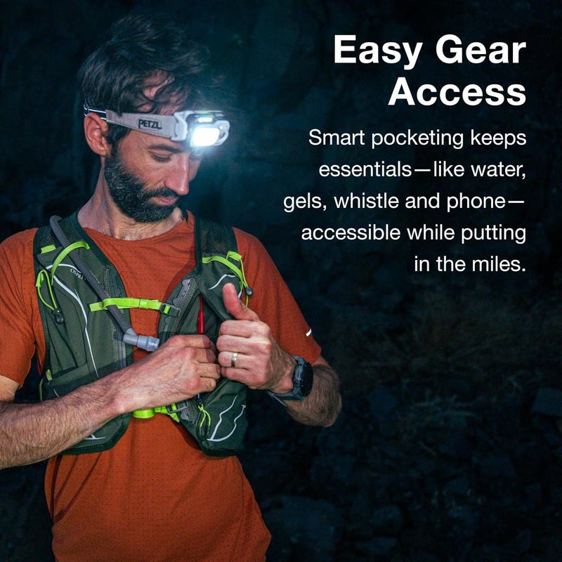 Osprey Duro 6 Hydration Vest with Reservoir in Phantom Grey/Toffee Orange - Image 5