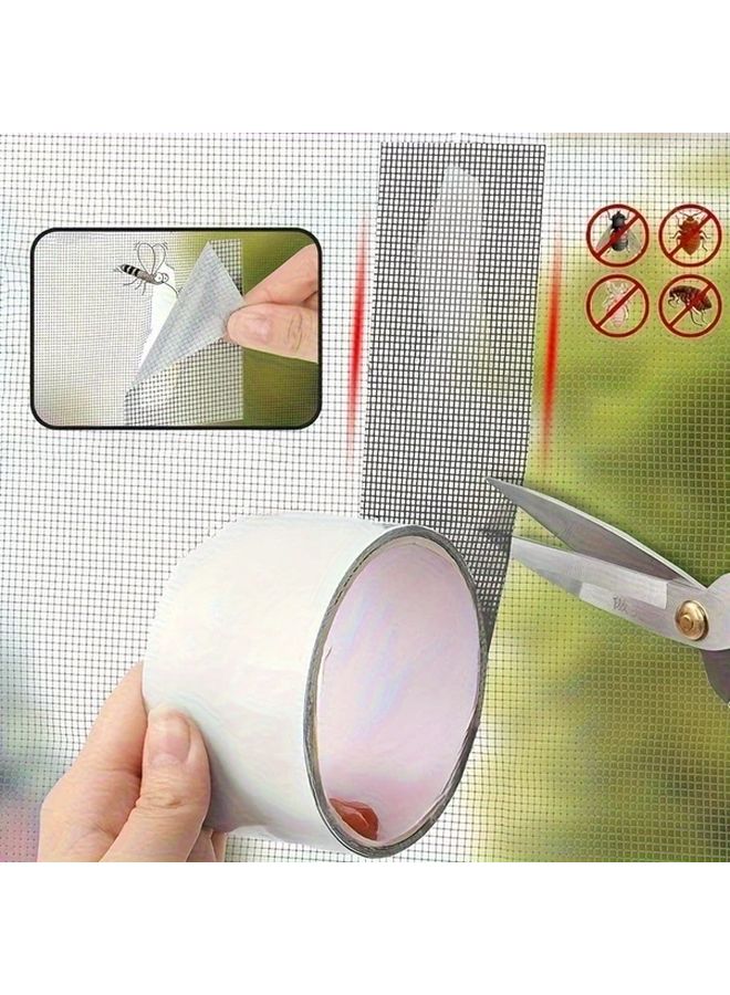 Self Adhesive Magic Mesh Repair Patch Screen Hole Tape Curtains Pest Control - Image 2