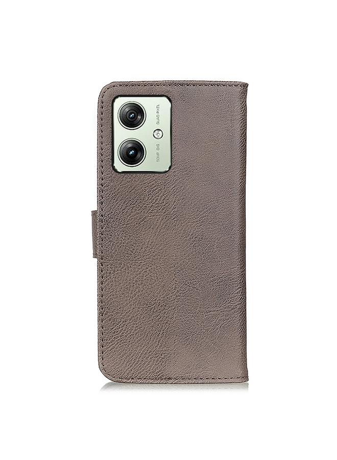 S-TOP Case For Motorola Moto G64 5G KHAZNEH Cowhide Texture Flip Leather Phone Case - Image 4