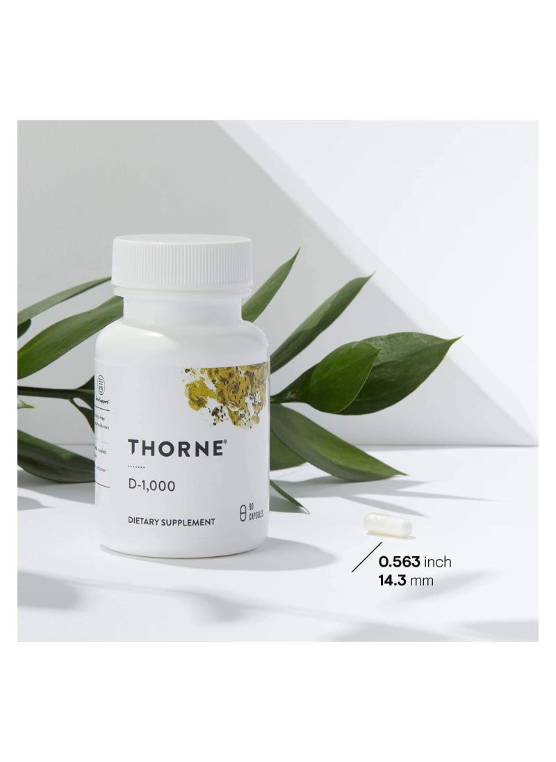 Thorne - D-1000 - 90 Capsules Dietary Supplement 90 Capsules - Image 1