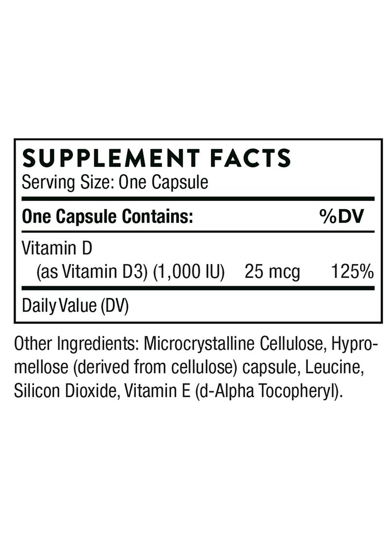 Thorne - D-1000 - 90 Capsules Dietary Supplement 90 Capsules - Image 1