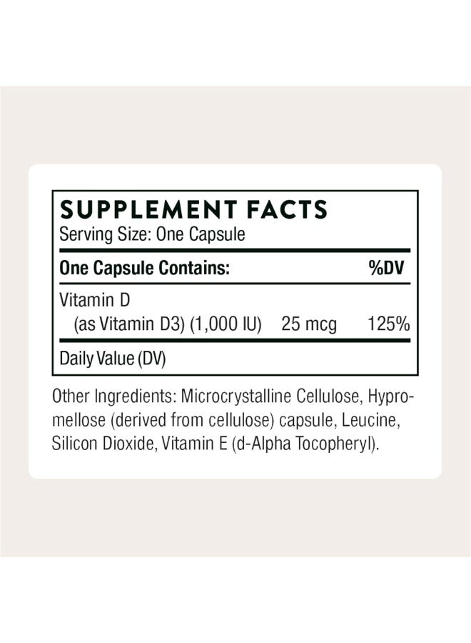 Thorne D-1000 - 90 Capsules Dietary Supplement - Image 2