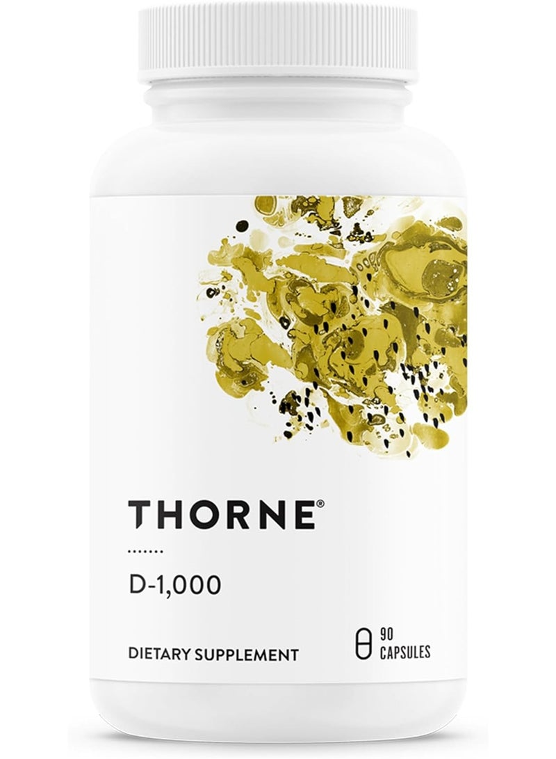 Thorne D-1000 - 90 Capsules Dietary Supplement - Image 1