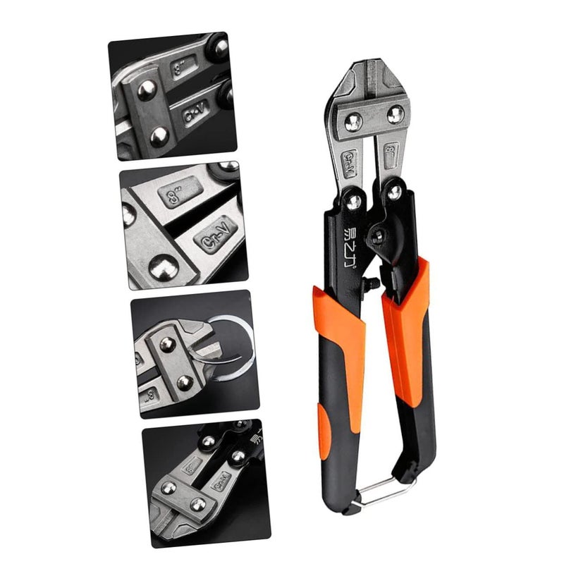 Rebar Cutter Wire Scissors Steel Spring Bolt Plier Diy Repairing Tool Orange Handle - Image 5