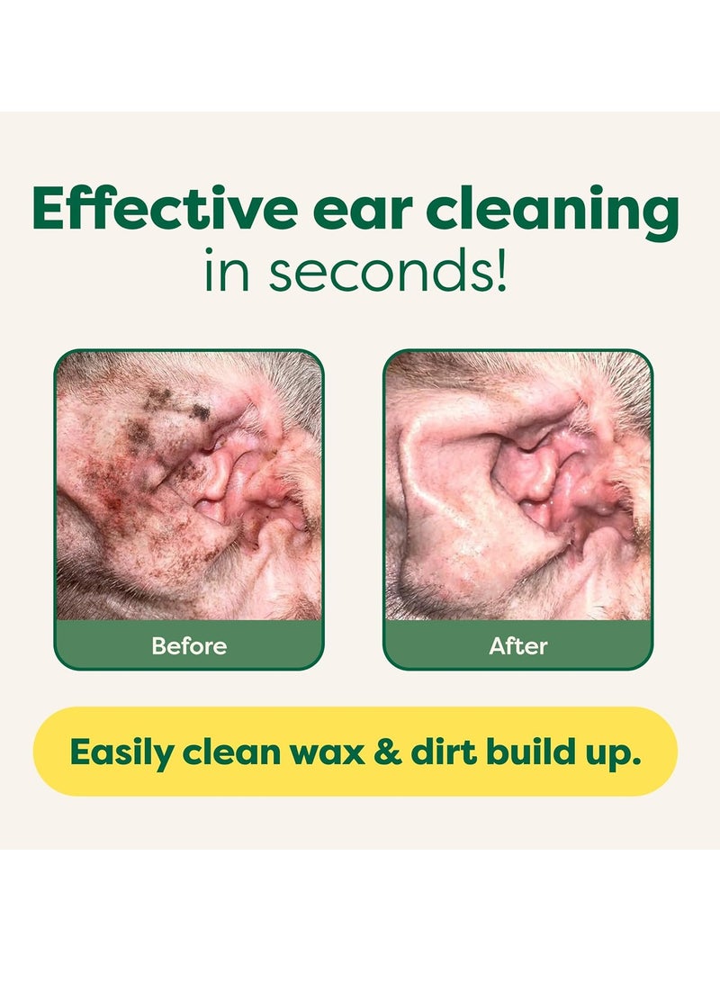 Earth Rated Pet Ear Wipes Hypoallergenic Cleaner for Dogs and Cats Ears to Remove Dirt and Wax Build Up Wild Oat Scent 70 Count - Image 4