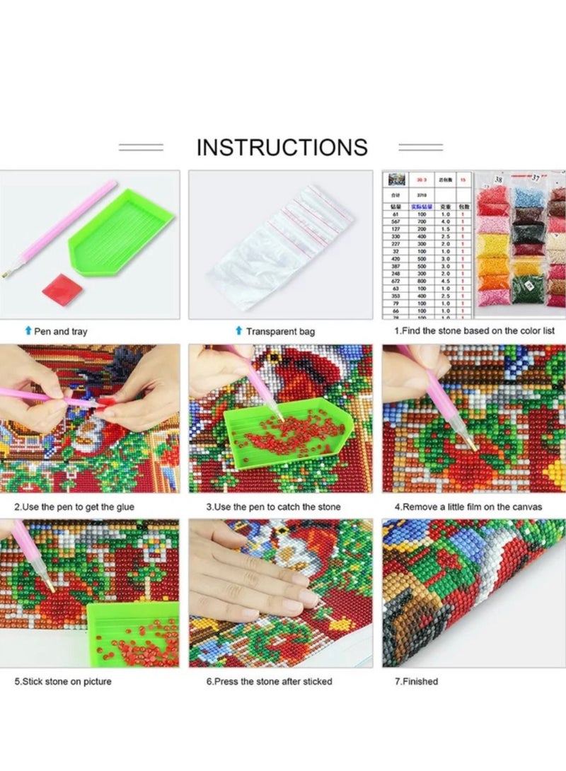 STRATEG 5D DIY Round Diamond Painting Multicolour - Image 5