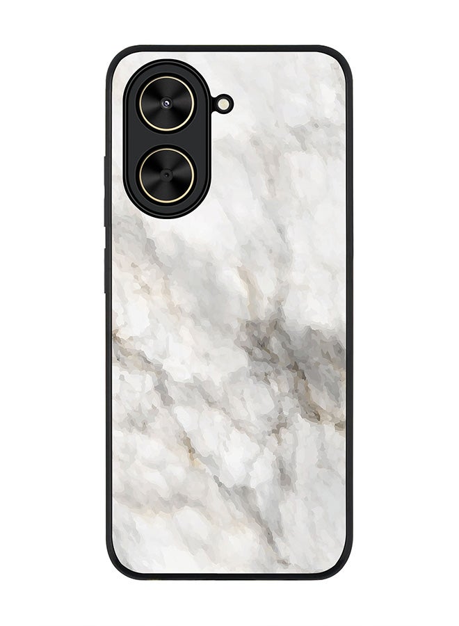 Stylizedd For Xiaomi Poco C71 / Redmi A5 4G Case,Slim fit Camera Protection, Shockproof Thin Phone cover  - Marble Print Beige Grey