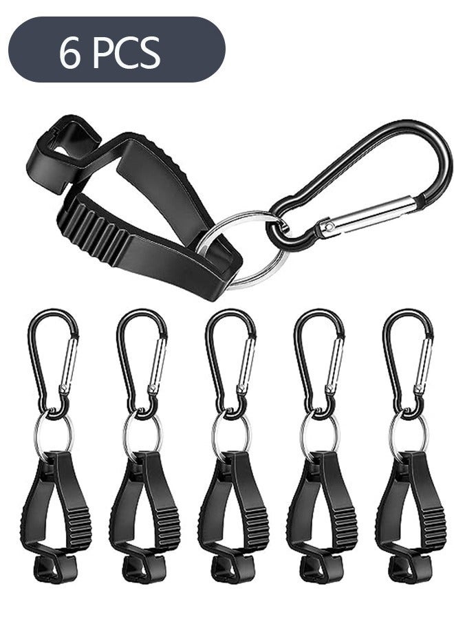 Generic 6-Piece Glove Clips Work Glove Holders, Glove Belt Clip with Metal Carabiners, Glove Clip Tools Towel Holder for Construction Worker Labor - Image 1