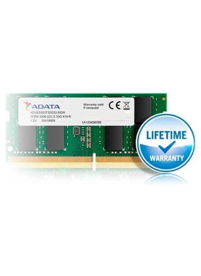 ADATA ADATA Premier 32GB DDR4 3200MHz Memory RAM Single for Laptop  - Image 2