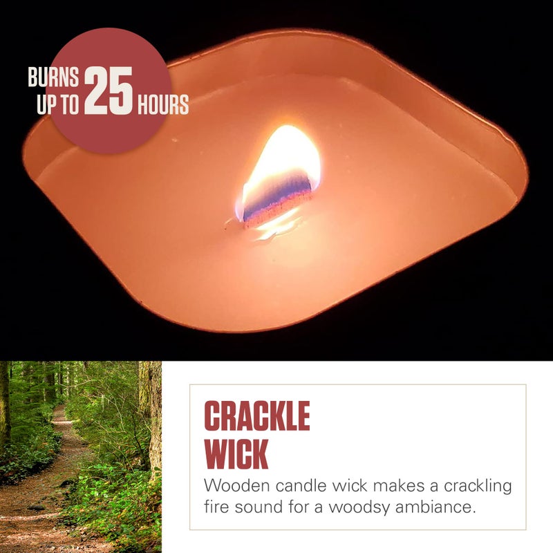 Coleman شمعة كولمان برائحة الصنوبر مع فتيل خشبي برائحة السترونيلا - علبة سعة 6 أونصة - Image 3