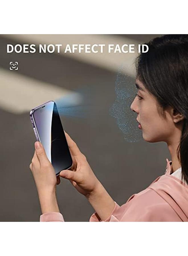 erorex Anti Peeping Case For Iphone 14 Pro Max 360 Degree Front And Back Privacy Tempered Glass Cover Anti Spy Screen Anti Peep Magnetic Adsorption Metal Bumper For Iphone 14 Pro Max Black - Image 4