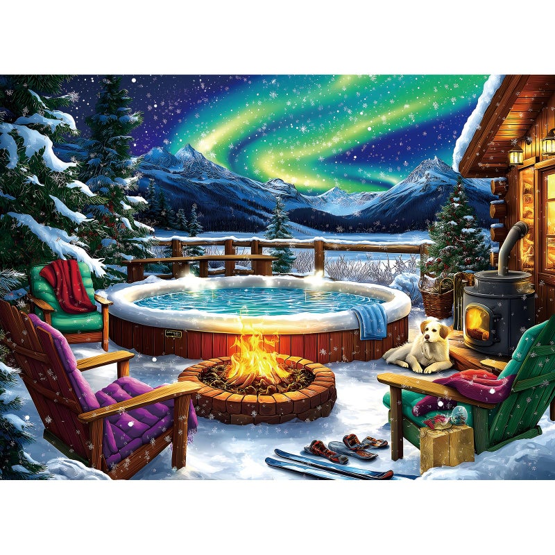 MINIWAN Northern Lights Puzzle 500 Piece Jigsaw Puzzles for Adults Vivid Imagery Impossible Hard Difficult Challenging Puzzle Unique Ideal for Relaxation and Family Fun - Image 2