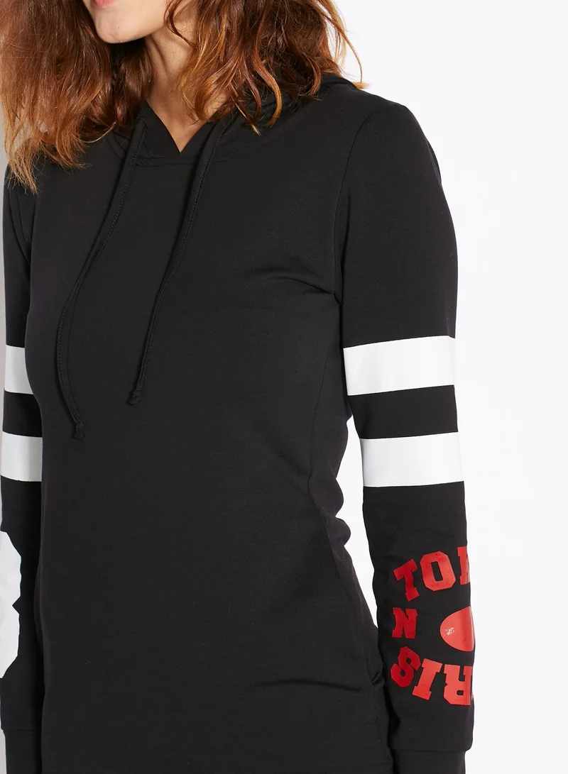 Ginger Varsity Hoodie Dress