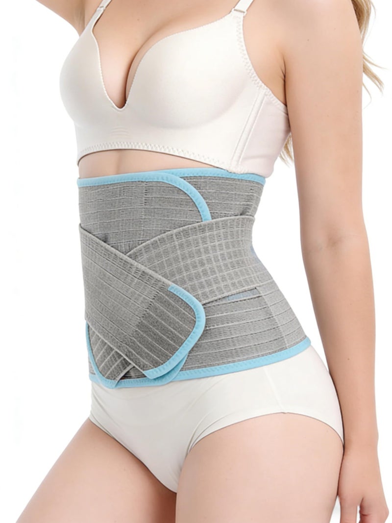 Dr.isla Dr. Isla Postpartum Belly Band for Natural & C-Section Recovery, 4-in-1 Abdominal Compression Binder with Back Support, Bamboo Charcoal Fiber, Seamless Adjustable Beltï¼ˆS) - Image 1