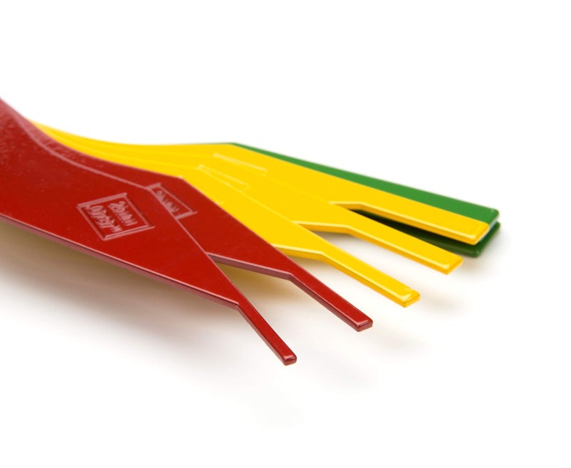 Steelman 8-Piece Brake Lining Thickness Gauge Set for Mechanics, Use with Disc and Drum Brake Pads, Color-Coded, Steel, Stamped Metric and SAE Callouts - Image 2