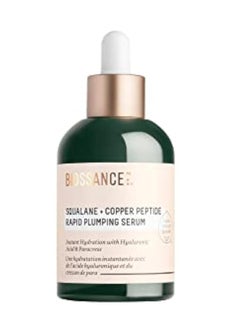 BIOSSANCE Biossance Squalane + Copper Peptide Rapid Plumping Serum. Powerfully Hydrating Face Serum that Instantly Plumps and Firms with Collagen Boosting Copper Peptides, 1.69 fl oz  - Image 1