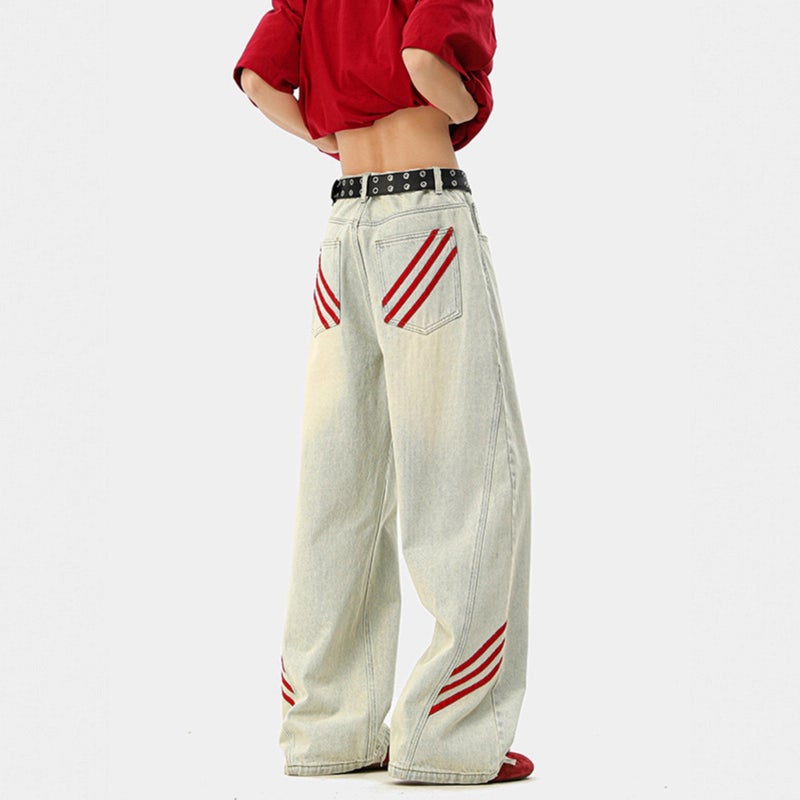 Unisex Casual Daily Denim Jeans - Image 2