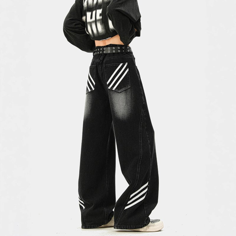 Unisex Casual Daily Denim Jeans - Image 4