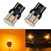 LEDYOTRY 7440 7443 LED Bulbs Amber Yellow Turn Signal Light 12V24V Super Bright Low Power WY21W 7440A T20 7441 7444 LED Bulb for Rear Front Turn Signal Blinker Lights Brake Tail Lights Pack of 2 - Image 2
