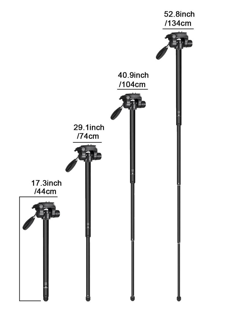Coopic - COOPIC T800 2 In 1 69.5 inches/176.5 centimeters Aluminium Alloy Camera Tripod Monopod with 3-Way Swivel Pan Head,Bag for DSLR Camera,DV Video Camcorder,Load up to 8.8 pounds/4 kilograms - Image 1