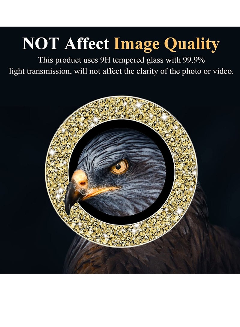 ELTRAZONE حامي عدسة كاميرا سامسونج جالاكسي S23 ألترا، واقي شاشة كاميرا زجاجي مقسى مع غطاء عدسة حلقة معدنية فردية - Image 4