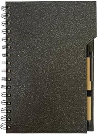 Sustainable Spiral Notebook with sticky notes, sticky label arrows and a Pen - A5 Black (MP12) - pzsku/Z550A2900A7ECFDF1352BZ/45/_/1720390288/272df365-78ff-4d5e-853d-e5d0f24bfdc8