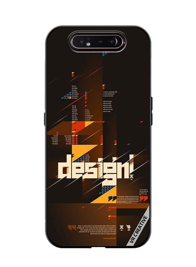 Protective Case Cover For Samsung Galaxy A80 Design Multicolour