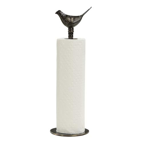 YACSNBF 1 Luxurious Brass Paper Towel Holder countertop (Black) - Image 1