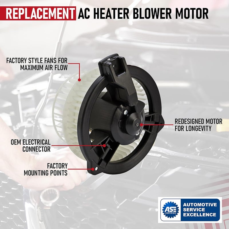 AA Ignition Replacement AC Heater Blower Motor with Fan - Compatible with Toyota Prius 2001, 2002, 2003, 2004, 2005, 2006, 2007, 2008, 2009 - Replaces 87130-47091, 87103-47020, 87103-47050, 75774, 700153 - Image 4