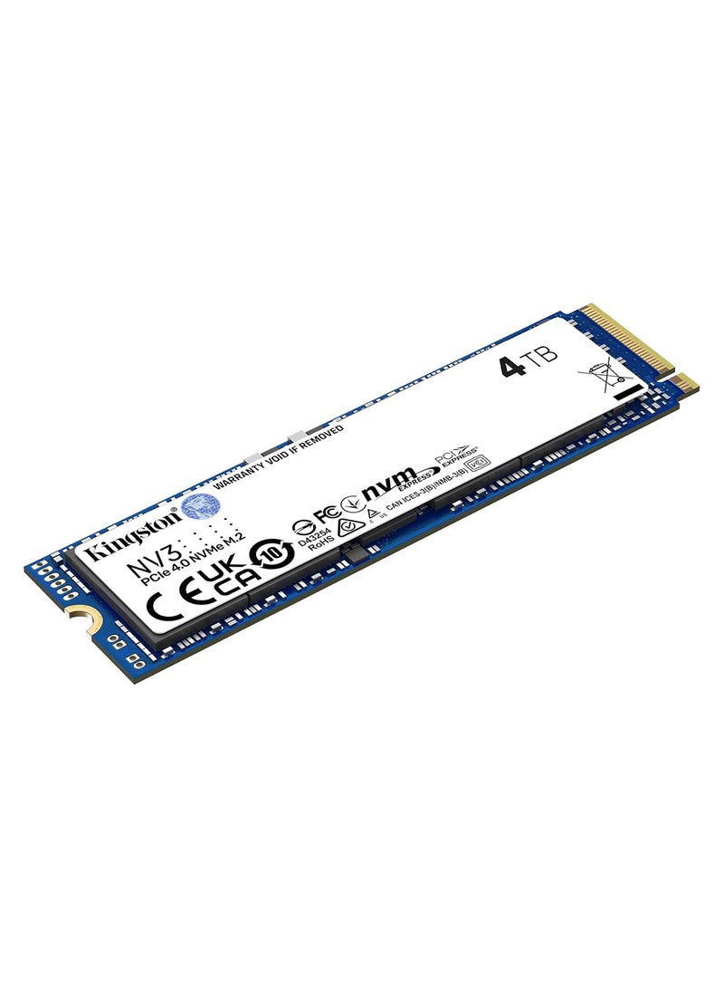 Kingston NV3 PCIe 4.0 NVMe Internal SSD, 4TB Capacity, M.2 2280 Form Factor, 6000 MB/s Sequential Read & 5000 MB/s Sequential Write Speed, 3D NAND Technology, 1280 TBW Endurance | SNV3S/4000G 4 TB - Image 5