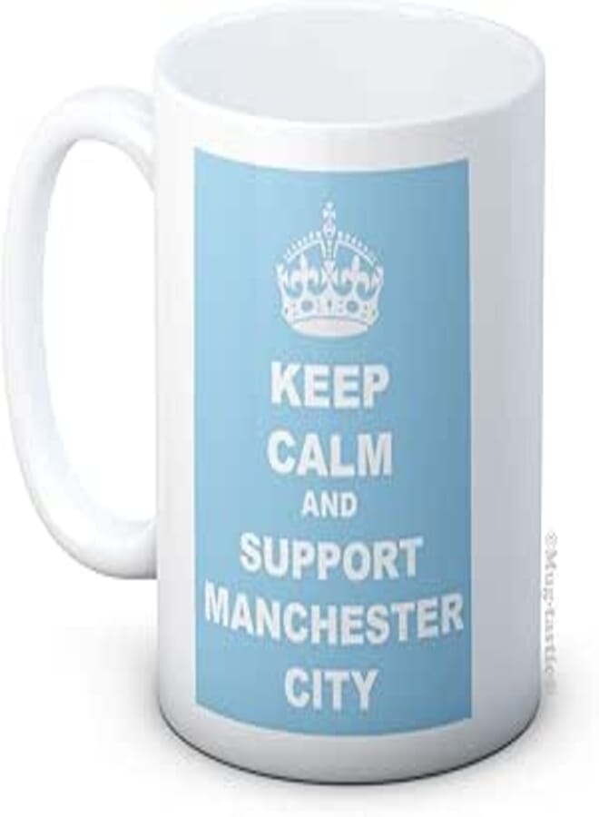 mug-tastic Keep Calm and Support Manchester City - Ceramic Coffee Mug