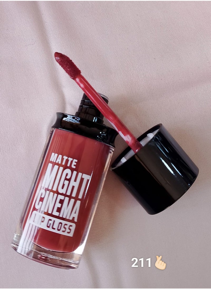 Matte Liquid Lip gloss From Might Cinema, Color 211