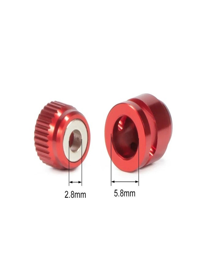 VNUHV 4Pcs Magnetic RC Body Hole Locator Mount Posts Shell Opener Tool for Drift Car Tamiya HSP 94123 MST RMX GTR YD2 SCX10 III TRX4 YK4082 (Red) - Image 2