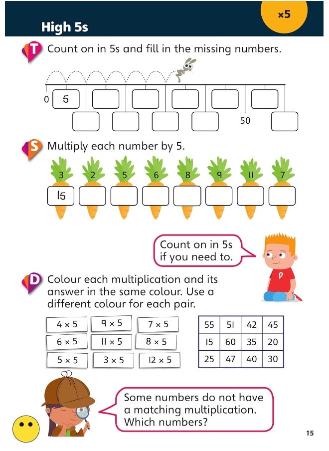 null - Pinpoint Maths Times Tables Detectives Year 2: Practice Book - Image 1